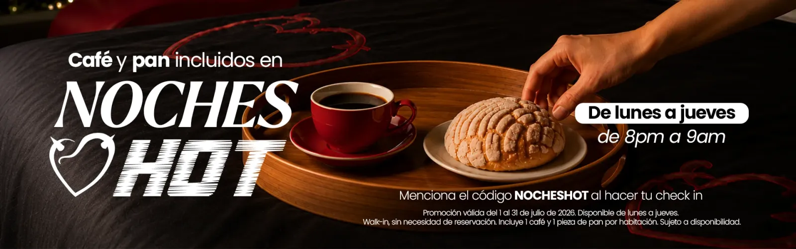 Promo Café y pan en noches hot
